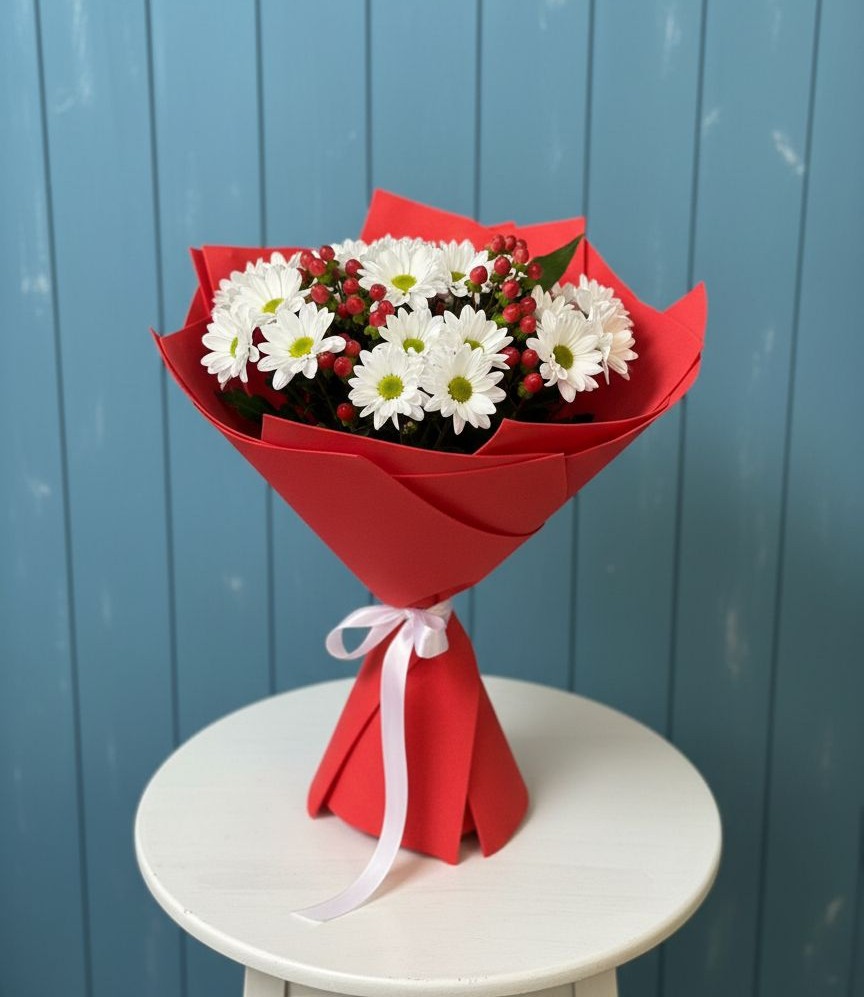 Букет цветов из: Хризантемы в Больших Салах