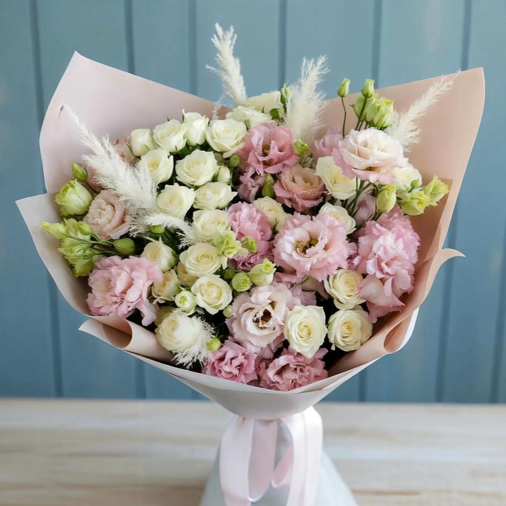 Букет цветов из: Альстромерии и Розы в Больших Салах