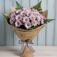 Букет цветов из:  Хризантемы в Больших Салах