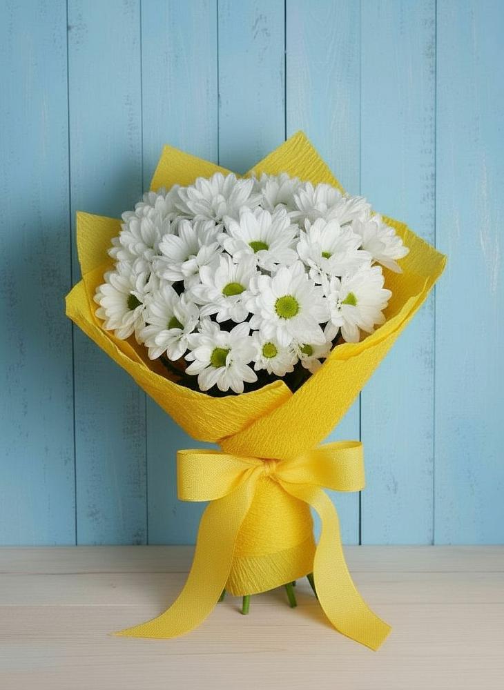 Букет цветов из: Хризантемы в Больших Салах