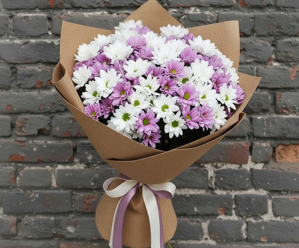 Букет цветов из: Хризантемы в Больших Салах