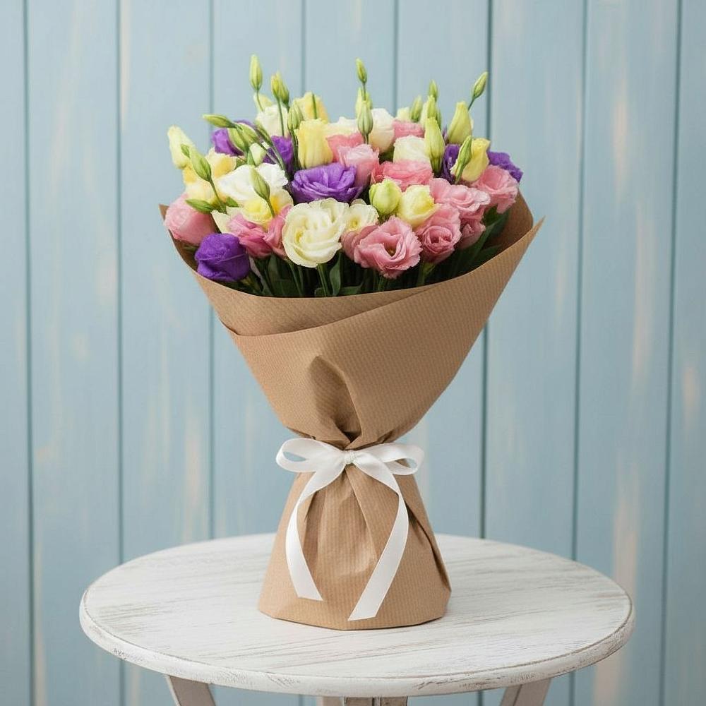 Букет цветов из: Лизиантусы в Больших Салах