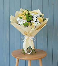 Букет цветов из:  Хризантемы и Розы #REPLACE_PRED# Больших Салах