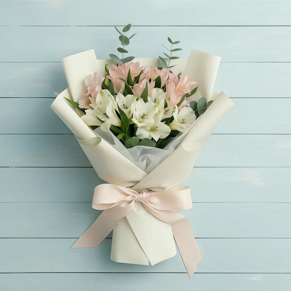 Букет цветов из: Альстромерии в Больших Салах