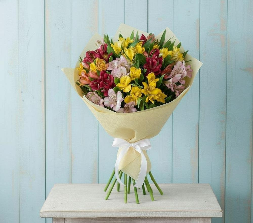 Букет цветов из: Альстромерии в Больших Салах