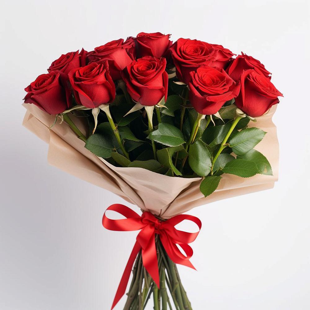 Букет 11 Красных роз Эдлесс Лав в Больших Салах